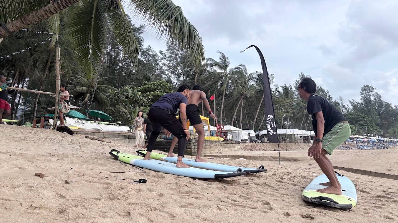 Surf school and surf board rental (Kamala Go Surfing Club)